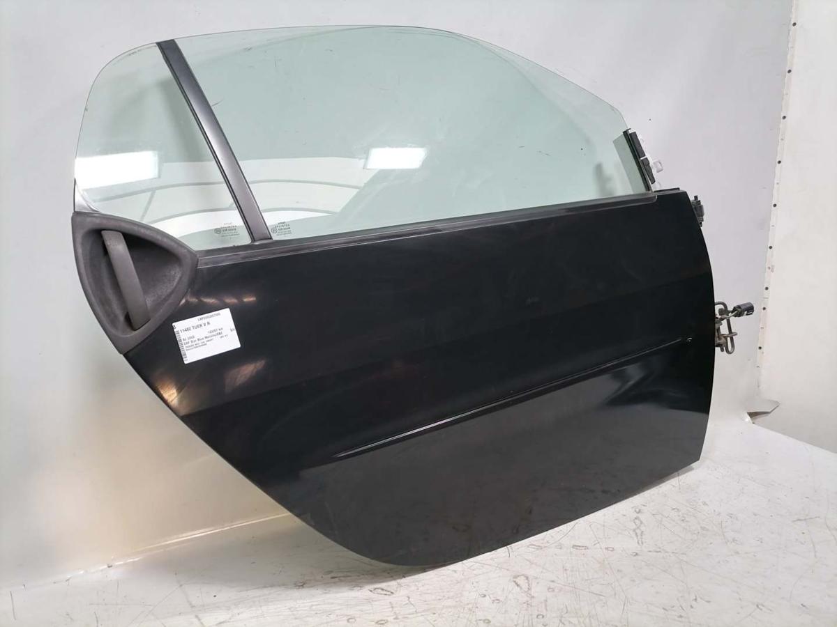 Smart ForTwo Coupe 450 original T&uuml;r rechts schwarz Rohbau BJ03